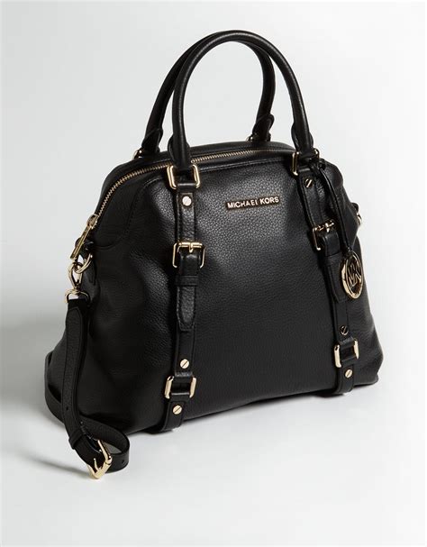 michael michael kors bedford large leather satchel|Michael Michael Kors Signature Leather Bedford Travel Extra .